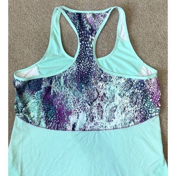 Fabletics Women's Racer Back Size XXL Gray Pink Tank Top - Picture 2 of 4